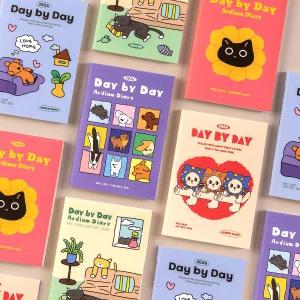 2026년 아르디움 데일리 26년 귀여운 일러스트 일별 성인 학생 1년 스케줄러 일기장 플래너 다이어리 일기