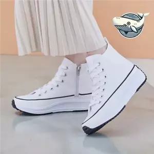 스타일리시 세련된 하이탑 통굽 키높이 운동화-WFGV7XX