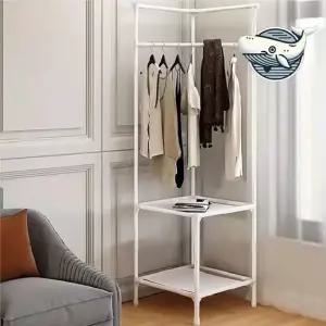 심플한 옷장 수납 행거 의류정리 화이트 멀티행거 블랙 혼합형 2단 무볼트 수납장행거