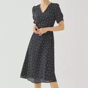 [미쏘]패턴 벨티드 롱원피스(MIWOWA822B)