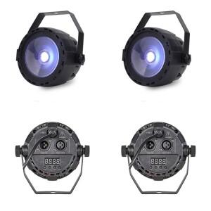 4PCS 30W RGBWA+UV 6IN1 COB LED 파 스팟 라이트 워시 디스코 클럽 바 dmx512 효과 조명 무대 쇼