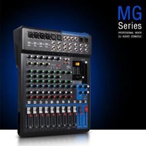 MG12XU DJ 오디오 믹서 채널 대형 콘솔 내장 99 리버브 효과 Bluetooth USB 컴퓨터 재생 기록