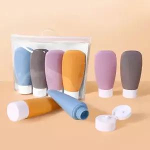 휴대용 실리콘 리필통 다목적 리필용기 공병 4컬러 여행용공병 샴푸리필 공병세트