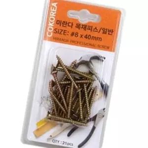 목재 피스나사 8x40mm 나사 나무 고정용 피스 (WFK3K3L)