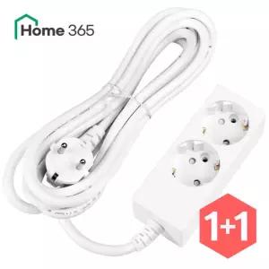 [홈365] 10A 국산 안전 접지 일반 멀티탭 2구 4.5m 2개