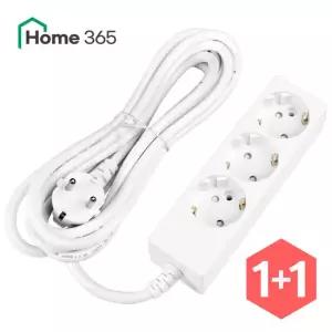 [홈365] 10A 국산 안전 접지 일반 멀티탭 3구 3m 2개