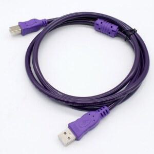 USB 2.0 프린터 케이블 1.5m/3m - 프린터, 스캐너, 팩스용 고속 데이터 동기화 케이블(Type-B 사각형 커넥터)
