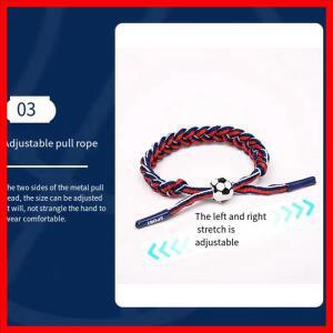 짠 축구 스타 브레이드 조정 가능한 팔찌 트로피 사용하기 쉬운 기념품 선물