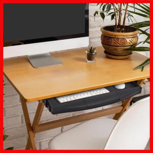 대형 컴퓨터 키보드 스탠드 책상용 부착형 트레이 보관 홀더 조절 가능