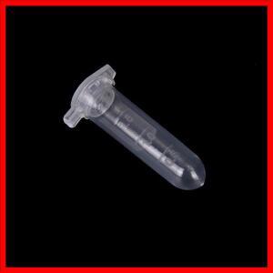 마이크로 원심분리기 튜브 바이알 투명 플라스틱 바이알 용기 스냅 캡 100 개 2ml