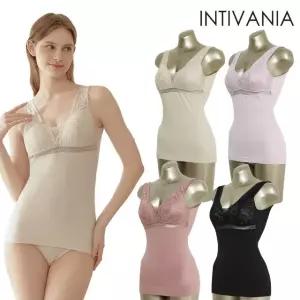 [방송히트]인티베니아 025 빅사이즈 코튼 레이온 혼방 브라탑 쉐이퍼 란쥬 4종