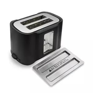 MZ키친플라워 토스터기 식빵 굽기 팝업 토스트기 블랙