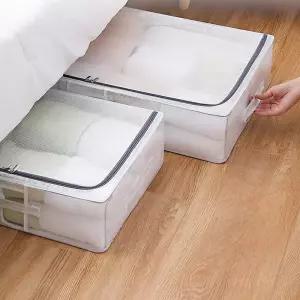 침대밑 수납장 수납함 아래 서랍장 의류정리함 소형 이불 투명보관함 옷정리 노하우