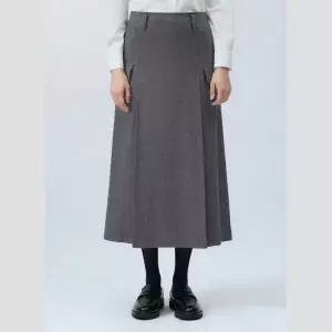 [롯데백화점]리스트 울 혼방 플리츠 롱 스커트(TWWSKO82140)