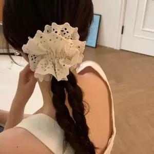 레이스 펀칭 스크런치 헤어 끈 밴드 곱창밴드 머리 여름 포인트 헤어슈슈 헤어밴드 고무줄