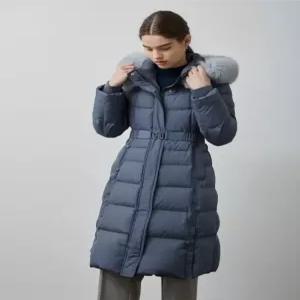 [올리비아로렌] 벨티드 롱 구스다운점퍼VOPKD4WB111