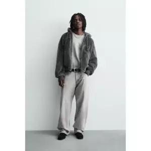 (MD PICK) ZARA 리버시블 가죽 효과 봄버 자켓 재킷 - 다크 그레이 0993401801 105652