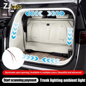 12V 자동차 뒷 트렁크 밝게 LED 스트립 방수 유연한 빛에 대 된 조명 범용 커넥터 플러그 앤 플레이 4m