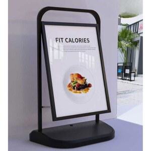 카페 입간판 야외 식당 철제 배너 이동식 입구 안내판 광고판 홍보