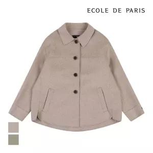 [에꼴드파리] 숏 벨티드 핸드메이드 자켓_PB2YHJA002A