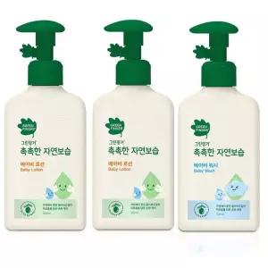 그린핑거 베이비 로션 320ml x 2 + 워시 320ml x 1