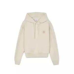 MLB후드티 PQJ 3FHDB0244-43CRD 여성 베이직 원형로고 크롭 후드티