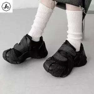 [애슬릿] 키높이 스니커즈 여성 운동화 찍찍이 어글리 메쉬