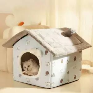 [콩심팥심]캣파이 스르륵 숨숨집 S 고양이 강아지 대형견 집 애견하우스