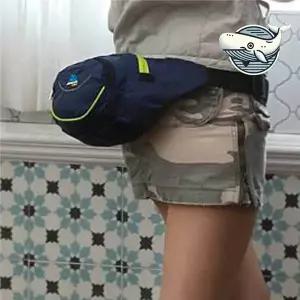 [콩심팥심]여행용 경량 힙색 슬링백 남여 공용 스포츠 벨트가방 가죽벨트백