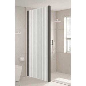 무타공 샤워 파티션 가리개 문 코너 조립식 폭170x높이200 형 화이트 미닫이