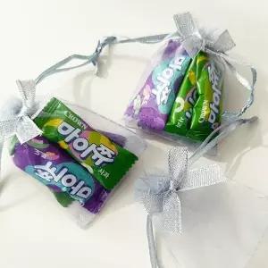 [지앤지] 망사주머니 포푸리 선물포장 리본메쉬(10개묶음) 파우치 포장비닐  포장주머니 망사포장지