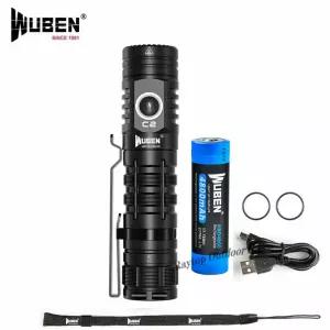 WUBEN 우벤 C2 LED 후레쉬 손전등 2000루멘 캠핑 랜텐