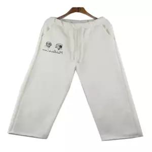 남여공용 트레이닝 바지 기모 밴딩 커플 팬츠 츄리닝 편안한바지 일자 남성 여성 아이보리