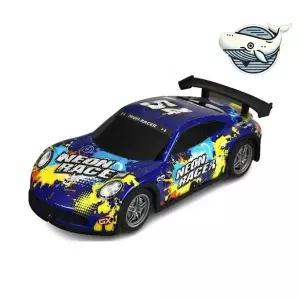 [셀러에이드]어린이 레이싱카 블루 네온 조종기 장난감