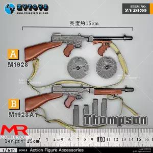 존윅권총 비비탄권총 전동건 ZYTOYS ZY2030 1/6 스케일 M1928 톰슨 기관단총 무기 모델 장면 액세서리 12