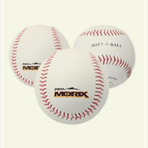 골드에그마켓4 프로모릭스 안전 3입 야구볼 캐치볼 소프트 소프트볼 놀이용 어린이 초보자 야구공 연습용
