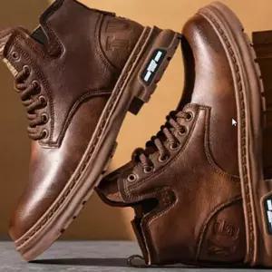 [라일리] Rly 빈티지 마틴 워커 스트릿룩 하이탑 남성 부츠