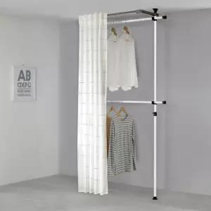 왕자 심플2단커튼행거_선택형A타입