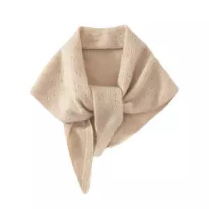 캐시미어 100 머플러 여성 숄 도트 목도리 니트 펀칭 어깨 고비 삼각