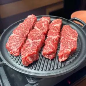 [바라던][냉장] 편하게 굽는 초이스등급 뼈없는 우대갈비 400G 1팩