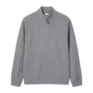 [프랑코페라로] 베이직 반집업 티셔츠 그레이 (OM0FTTE30136)