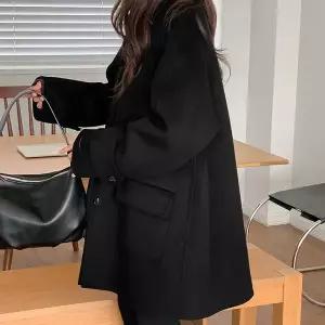 [공구우먼] [제작] [아방핏] 오르타 루즈핏 울 핸드메이드 하프 코트 84511 빅사이즈 여성의류