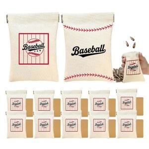 기프트 카드가 포함된 야구팀용 씨앗 자루 12팩, 선수 및 코치용 개인 맞춤 해바라기 자루, 팀 파티 선물용 대량 야구 선물, 스포츠 장비 가방