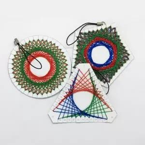 [셀러허브]실로 무늬만드는 스트링아트 브로치 제작 10개 K00220 (S31264379)