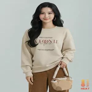 [플로우랩][플로우랩] 라폰테 레터링 기모 맨투맨 티셔츠_FLTS020W25