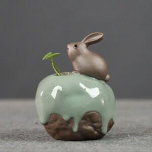 자사 도자기 화병 감성 럭셔리 풍경 낮은화병 선다화 중식당 풍수 데스크탑 도자기꽃병