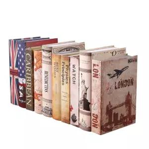 유럽 복고풍 가짜책 빈티지 책장 영어 장식품 사무실 카페