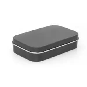 경첩 사각 틴 케이스 포카 머리끈 실핀 면봉 정리함