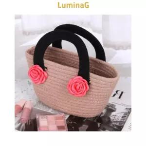 카멜리아 꽃 코사지 6cm 코랄핑크