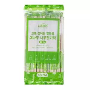 코멧 길어진 일회용 대나무 나무젓가락 23cm 100개입 1개